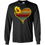 Sunflower Jesus Love Religion Vintage Hoodie - Sweatshirt - Long Sleeve Shirt