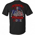 This Is The USA If You Do Not Like That Move Print On Back T-Shirt