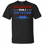 Funny Marverick Top Gun T-Shirt | Because I Was Inverted Jet Fighter Tee