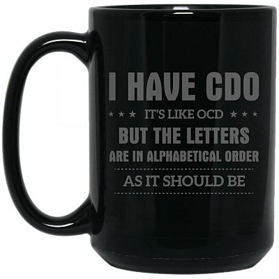 15 oz. Black Mug