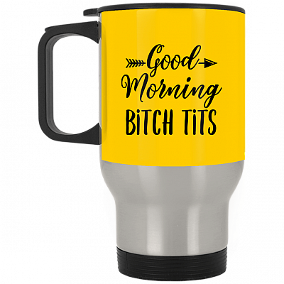 14 oz. Silver Travel Mug