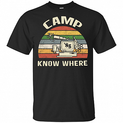 Vintage Hawkins Camp Know Where Science Summer 1985 T-Shirt - Retro Stranger AV Club Things 3 Tee Shirt