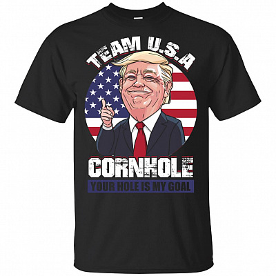 Team USA Cornhole Your Hole Is My Goal T-Shirt