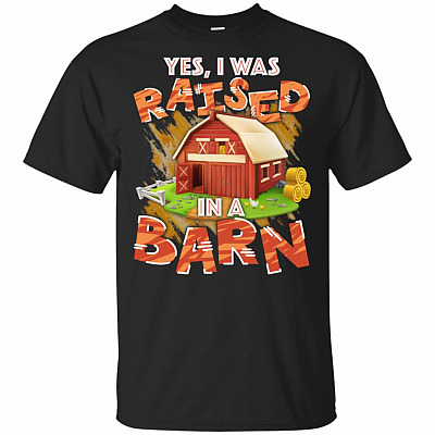 Yes I Was Raised-In A Barn T-Shirt - Youth Shirt