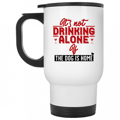 14 oz. White Travel Mug