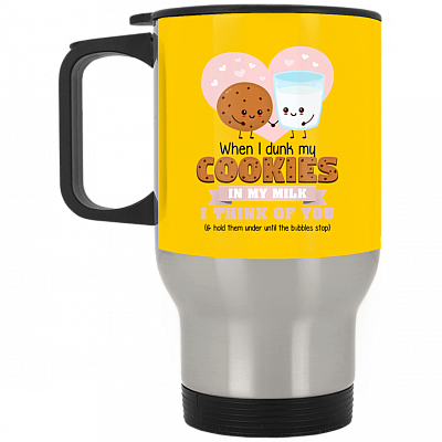 14 oz. Silver Travel Mug