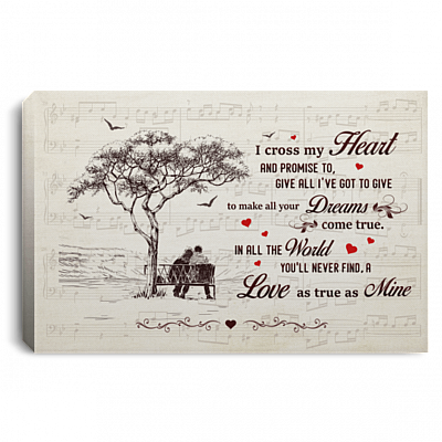 I Cross My Heart and Promise Framed Canvas Prints - Unframed Poster
