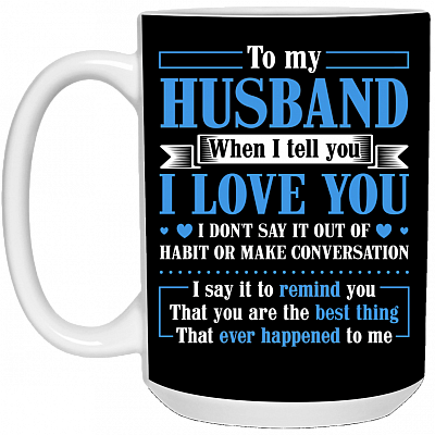 15 oz. White Mug