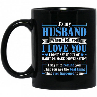11 oz. Black Mug
