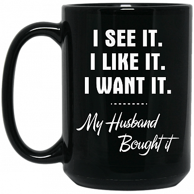15 oz. Black Mug
