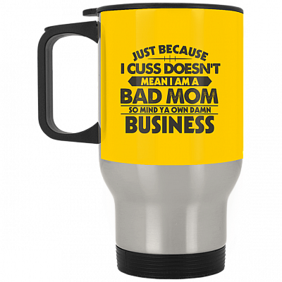 14 oz. Silver Travel Mug