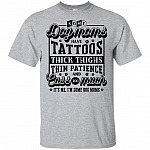 Some Dog Moms Have Tattoos Thick Thighs Thin Patience Cuss Too Much T-shirt - V-neck Tee