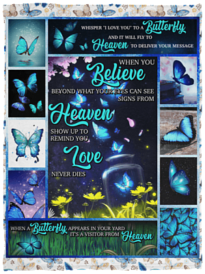 When You Believe Beyond What Your Eyes Can See Fleece Blanket - Premium Sherpa Blanket - Woven Blanket