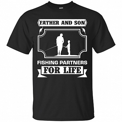 Father And Son Fishing Partners For Life T-Shirt - Fishing Shirt