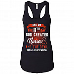 And On The 8th Day God Created Nurses Cotton Tank Top Tee - Ladies Racerback Tank