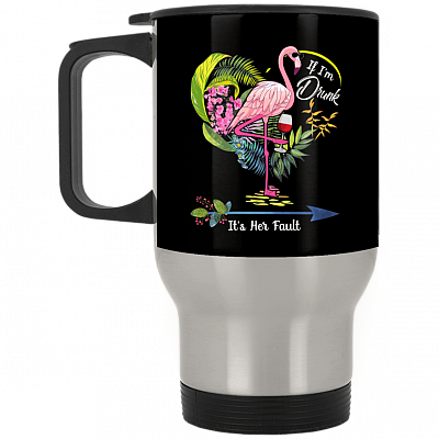 14 oz. Silver Travel Mug