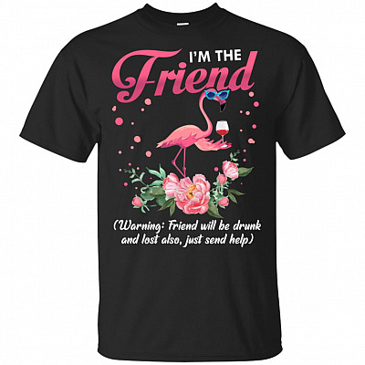 I'm The Friend Warning Friend Will Be Drunk - If_Lost Or Drunk Flamingo #1 T-Shirt or V-Neck