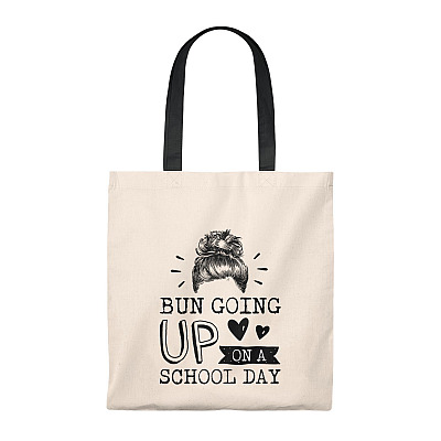 Bun Going Up On A School Day Vintage Canvas Tote Bag - Shoulder Bag - Reusable Grocery Shopping Bag