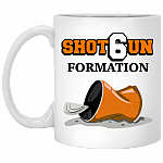 Shot6un Formation May-field Football Ceramic Coffee Mug - Beer Stein -Water Bottle - Color Changing Mug