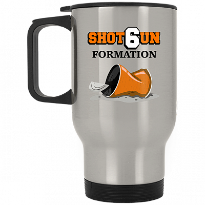 14 oz. Silver Travel Mug
