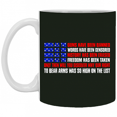 Alternative view of When All the Guns Have Been Banned Mug - Beer Stein - Water Bottle - Color Changing Mug