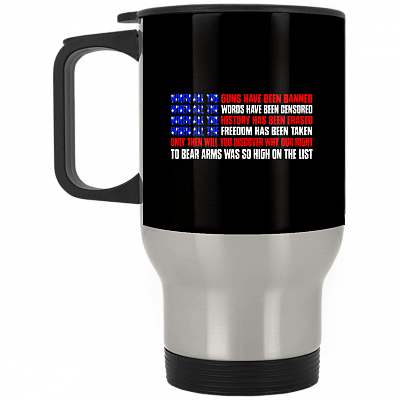 14 oz. Silver Travel Mug