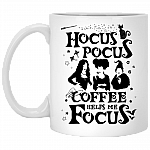 Coffee Helps Me Focus Hocus Poc-us Coffee Mug - Beer Stein - Water Bottle