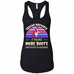 Hakuna Masquata It Means More Booty For The Rest Of Your Days Cotton Tank Top Tee - Ladies Racerback Tank