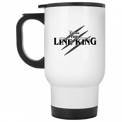 14 oz. White Travel Mug