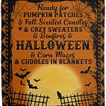 Ready For Pumpkin Patches And Fall Scented Candles Fleece Blanket - Premium Sherpa Blanket - Woven Blanket