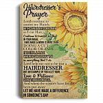 A Hairdresser's Prayer Lord Continue To Anoint My Hands With Care Framed Canvas - Unframed Poster