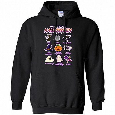 Why I Love Halloween Hoodie - Cute Halloween Gift