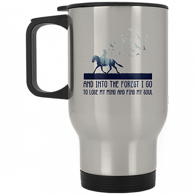 14 oz. Silver Travel Mug