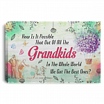 How Is It Possible That Out of All the Grandkids Gallery Wrapped Framed Canvas Prints - Unframed Poster