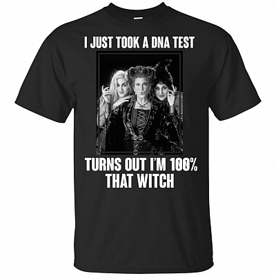 I Just Took A DNA Test Turns Out I'm 100% That Witch Hocus T-Shirt Pocus - V-Neck Shirt