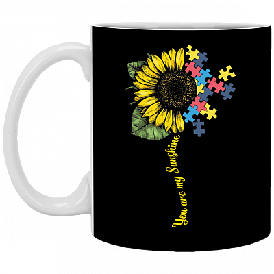 You Are My-Sunshine Autism Awareness Ceramic Coffee Mug - Beer Stein -Water Bottle