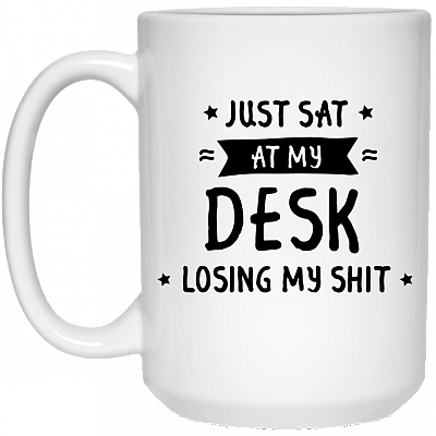 15 oz. White Mug