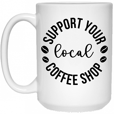 15 oz. White Mug