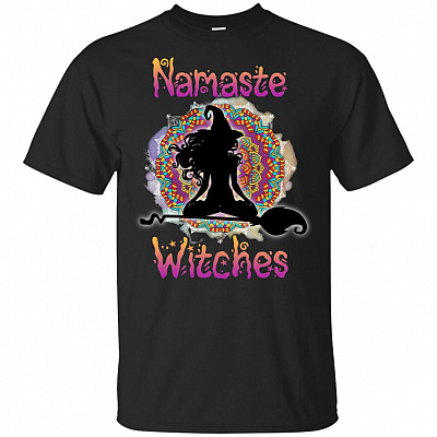 Namaste Witches T-Shirt - Funny Halloween Yoga Shirt