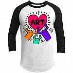I Love Art 3/4 Raglan Jersey - Long Sleeve Shirt - Baseball Tee