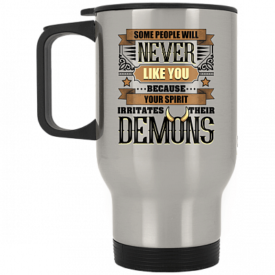14 oz. Silver Travel Mug