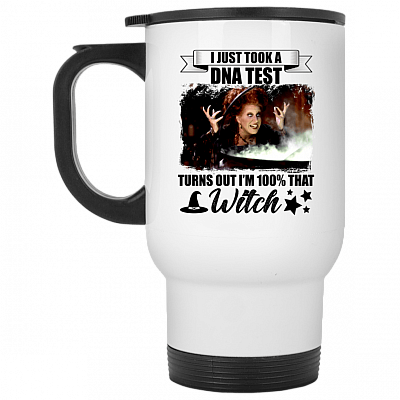 14 oz. White Travel Mug