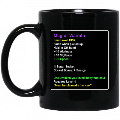 11 oz. Black Mug