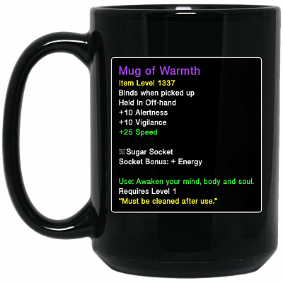 15 oz. Black Mug