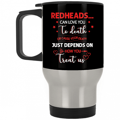 14 oz. Silver Travel Mug