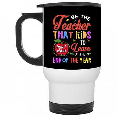14 oz. White Travel Mug