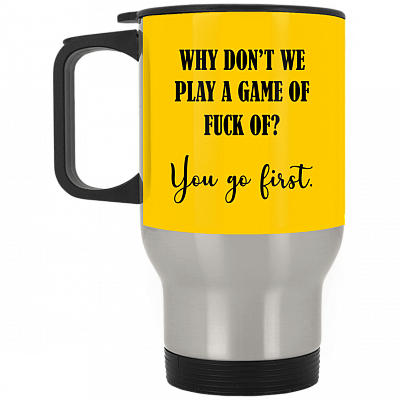 14 oz. Silver Travel Mug
