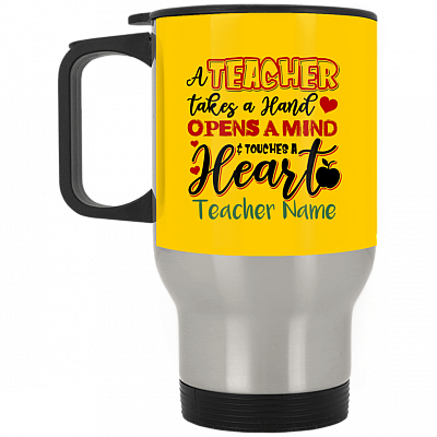 14 oz. Silver Travel Mug