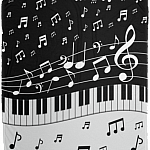 Funny Music Notes Fleece Blanket - Premium Sherpa Blanket