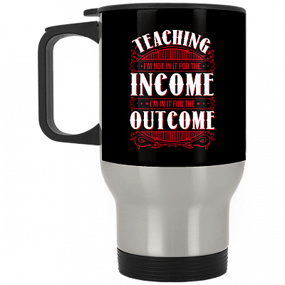 14 oz. Silver Travel Mug